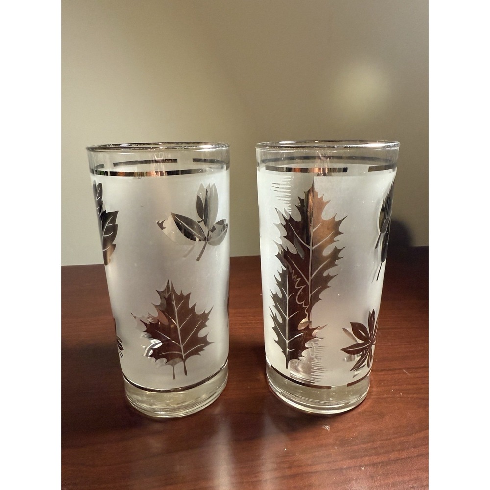 Libbey Silver Leaf Highball‎ Glasses (Set of 2)
